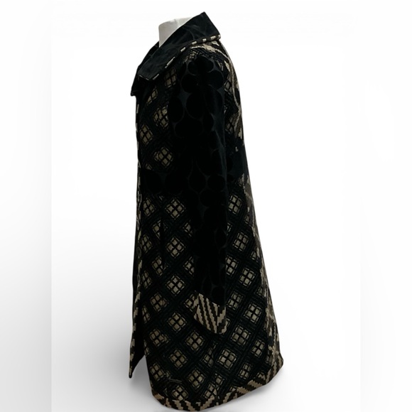 Desigual Embroidered Patchwork A-Line Coat Funnel Collar Button Front Jacket - Picture 4 of 16